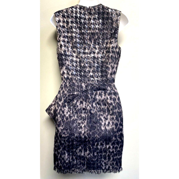 2B.Rych Metallic Houndstooth Sheath Dress ~4~Beautiful‎ - Picture 3 of 6